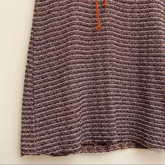 ZARA TRF Tweed Knit Striped Short Sleeve Mini Dress Women’s Small - Picture 6 of 8